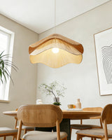Lunaflor Pendant Light – Handcrafted Material Texture and Detail View