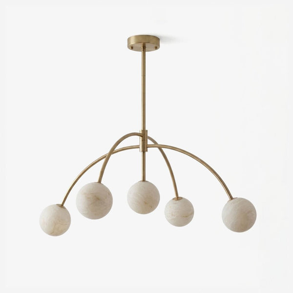 Lunara Alabaster Arc Curated Alabaster Chandelie