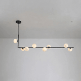 Lunara Alabaster Orb Curated Alabaster Chandelie – 8 Lights: L 47.2 × H 59 finish configuration #1