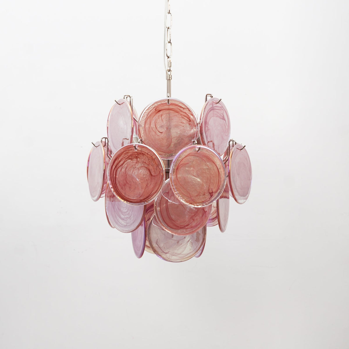 Lunaria Disc Glass Curated Mouth-Blown Frosted G – ∅ 17.7 x H 18.5 finish configuration #1 #2 #3