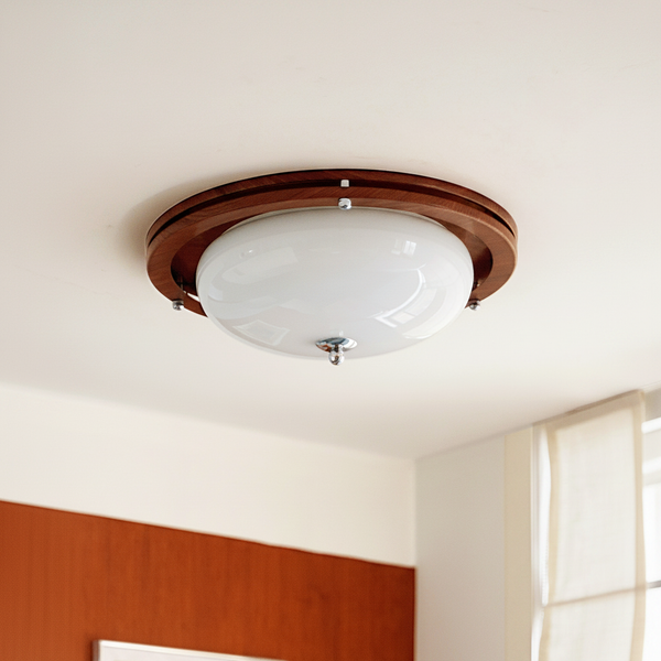 Lunaro Hand-Blown Frosted Flush Mount