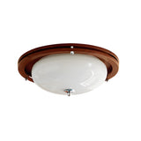 Lunaro Hand-Blown Frosted Flush Mount – Dia 45cm x H 15cm ∅ 17.7 x H 5.9 finish configuration