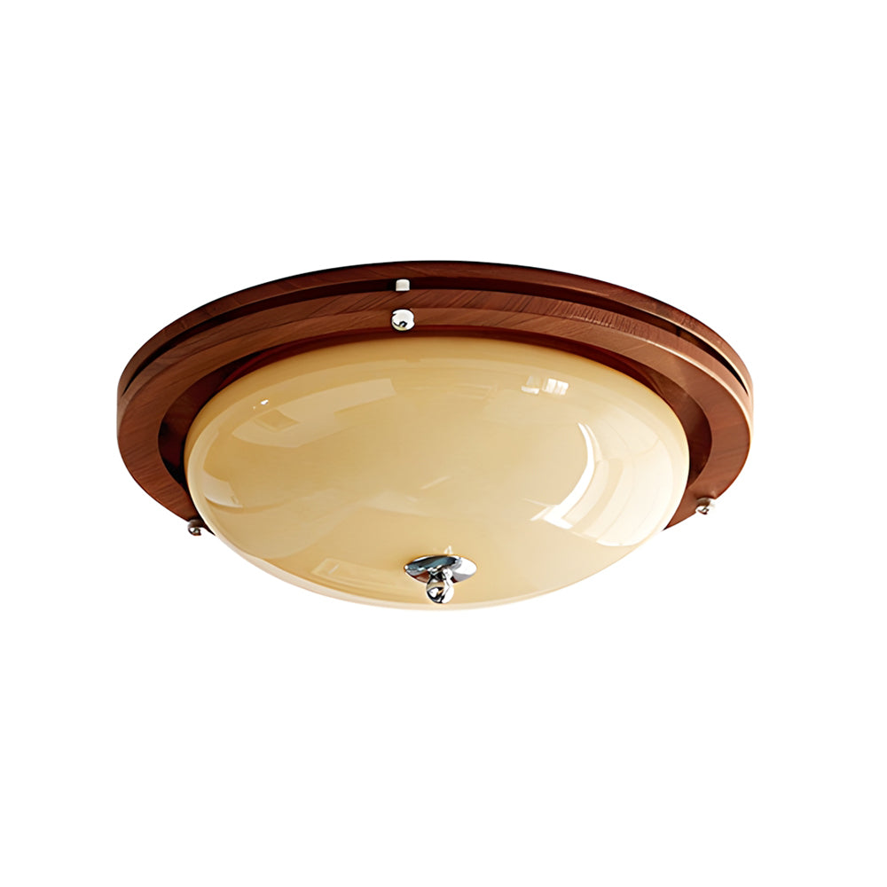 Lunaro Hand-Blown Frosted Flush Mount – Dia 45cm x H 15cm ∅ 17.7 x H 5.9 finish configuration #1