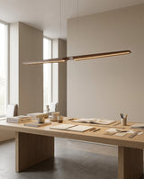 Lunaro Woodline Chandelier – Ambient Illumination in Luxury Interior Setting View 3