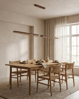Lunaro Woodline Chandelier – Ambient Illumination in Luxury Interior Setting View 11