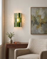 Lunavia Landscape Curated Mouth-Blown Frosted Gl warm illuminated room view