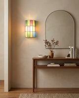 Mouth-Blown Frosted Glass craftsmanship detail on Lunavia Landscape Curated Mouth-Blown Frosted Gl