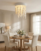 Luneflor Curated Hand-Thrown Ceramic Chandelier – architectural ceiling profile