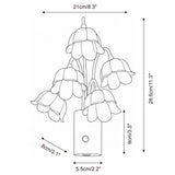 Lunelia Curated Iron & Glass Wall Sconce – macro detail view