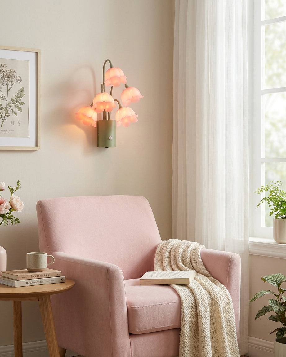 Lunelia Curated Iron & Glass Wall Sconce – handcrafted surface texture