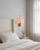Lunelia Curated Iron & Glass Wall Sconce – architectural ceiling profile