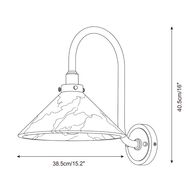 Lunelle Alabaster Curated Alabaster Wall Sconce – macro detail view