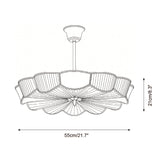 Lunessa Curated Solid Brass Flush Mount Ceiling – macro detail view