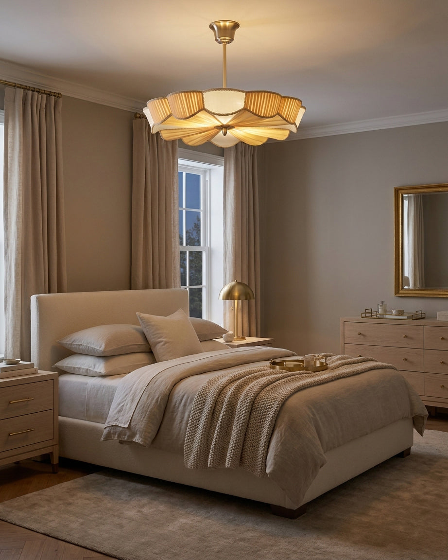 Lunessa Curated Solid Brass Flush Mount Ceiling