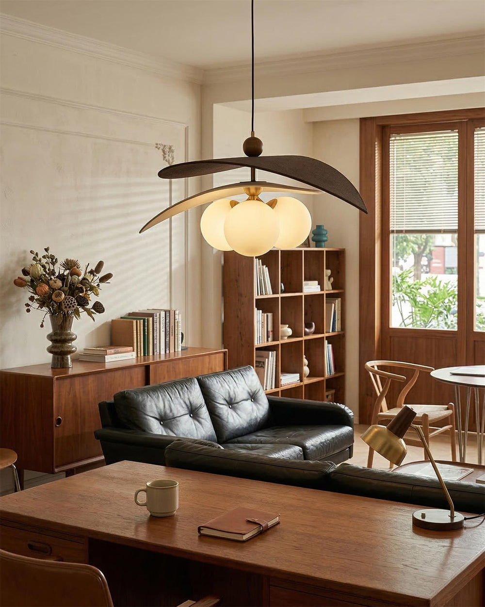 Lunova Curated Mouth-Blown Frosted Glass Pendant