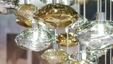 Lure Curated Mouth-Blown Frosted Glass Chandelie – handcrafted surface texture