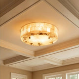 Ceiling Light View 10 | Marble & Solid Brass Flush Mount Ceiling Light | Modern Luxury for Bedroom, Living Room & Dining Room | JINSHE | JINSHE