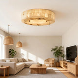 Ceiling Light View 12 | Marble & Solid Brass Flush Mount Ceiling Light | Modern Luxury for Bedroom, Living Room & Dining Room | JINSHE | JINSHE
