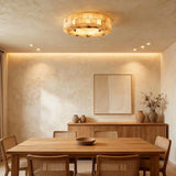 Ceiling Light View 5 | Marble & Solid Brass Flush Mount Ceiling Light | Modern Luxury for Bedroom, Living Room & Dining Room | JINSHE | JINSHE