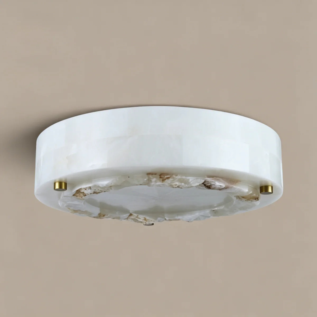 Ceiling Light View 9 | Marble & Solid Brass Flush Mount Ceiling Light | Modern Luxury for Bedroom, Living Room & Dining Room | JINSHE | JINSHE
