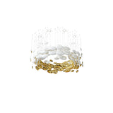 Lustre Bowl Collection Curated Mouth-Blown Frost – dimensional scale reference #1