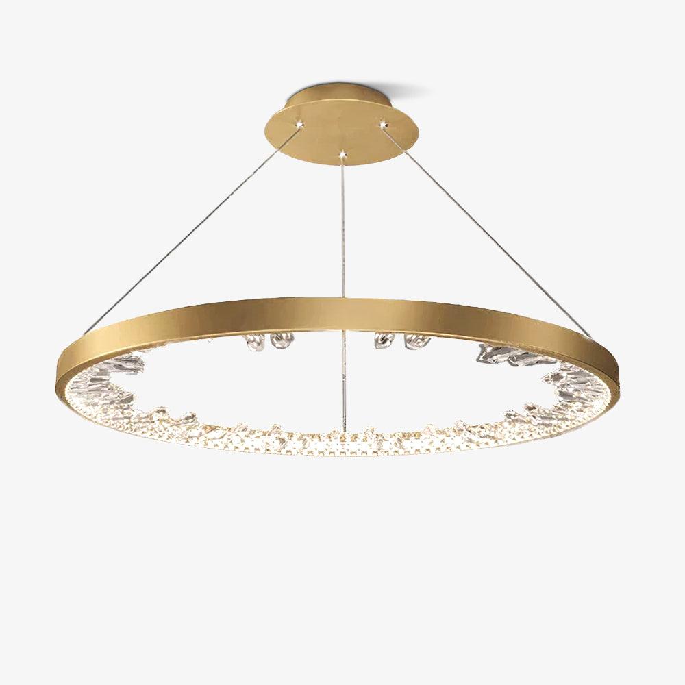 Luxury Circle Crystal Curated K9 Bohemian Crysta – spatial dining room perspective