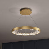 Luxury Circle Crystal Curated K9 Bohemian Crysta – ∅ 15.7 x H 1.6 (Power: ~40W) finish configuration