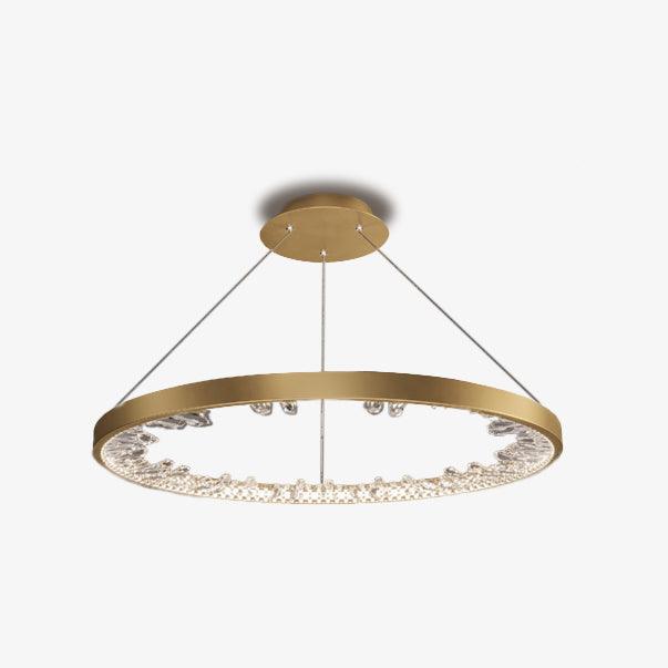 Luxury Circle Crystal Curated K9 Bohemian Crysta – handcrafted surface texture