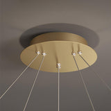 Luxury Circle Crystal Curated K9 Bohemian Crysta – structural canopy joint detail
