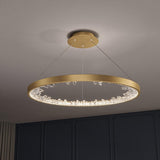 Luxury Circle Crystal Curated K9 Bohemian Crysta – ∅ 23.6 x H 1.6 (Power: ~60W) finish configuration