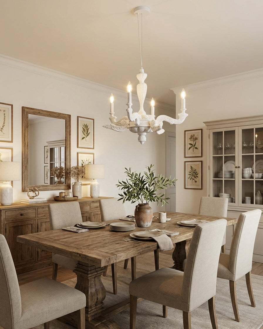Iron & Glass craftsmanship detail on Lvoria Curated Iron & Glass Chandelier