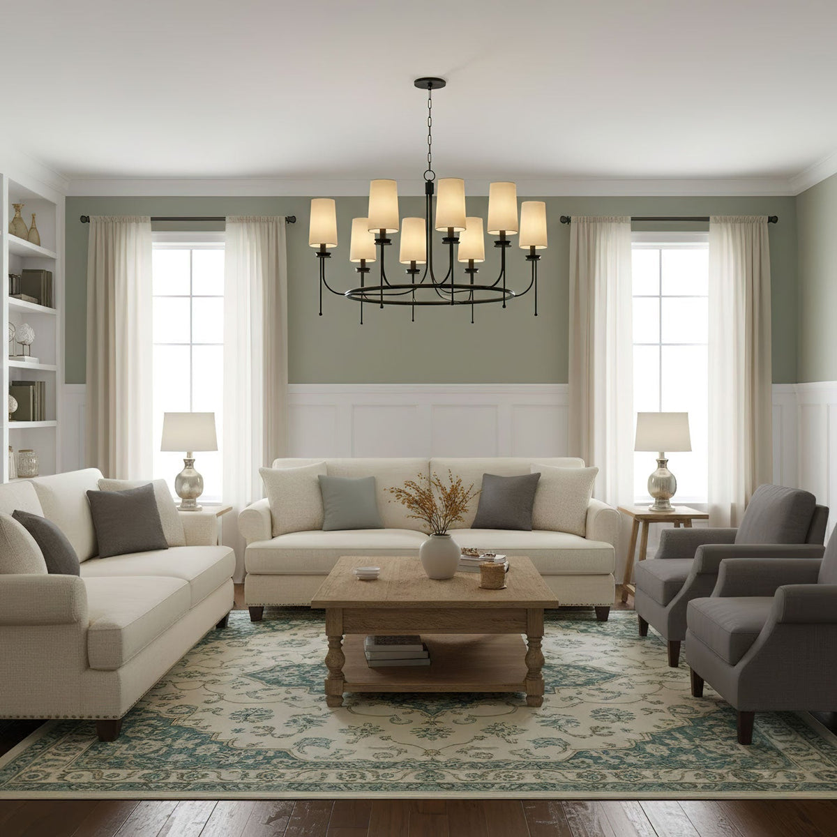 Modern Lydia Chandelier – Ambient Illumination in Luxury Interior Setting View 8