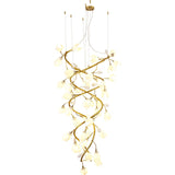 Lysandra Cascade Stairs Curated Hand-Thrown Cera – full fixture elevation view