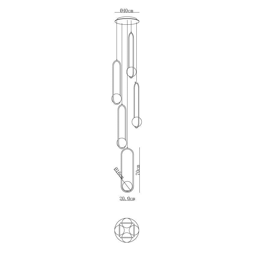 Mila Combination Chandelier – Ambient Illumination in Luxury Interior Setting View 17