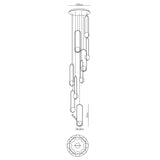 Mila Combination Chandelier – Ambient Illumination in Luxury Interior Setting View 19