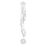 Mila Combination Chandelier – Ambient Illumination in Luxury Interior Setting View 18