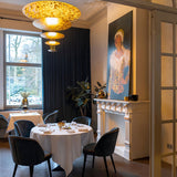 Modern Machine Chandelier – Ambient Illumination in Luxury Interior Setting View 12