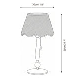 Madera Scallop Curated Solid Brass Table Lamp – macro detail view