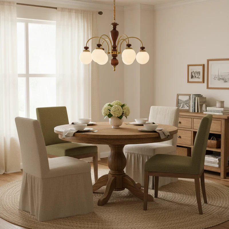 Black Walnut Chandelier View 5 | Maglen Black Walnut Chandelier | The Black Walnut Gallery | JINSHE | JINSHE