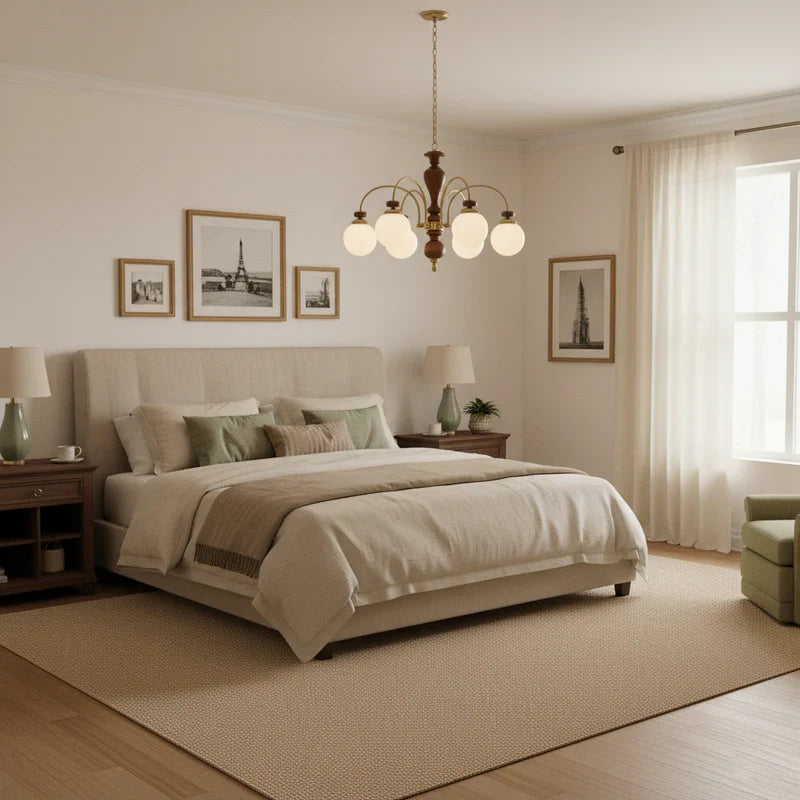 Black Walnut Chandelier View 9 | Maglen Black Walnut Chandelier | The Black Walnut Gallery | JINSHE | JINSHE