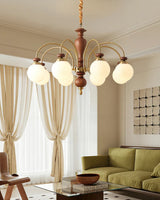 Black Walnut Chandelier View 2 | Maglen Black Walnut Chandelier | The Black Walnut Gallery | JINSHE | JINSHE