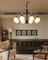 Black Walnut Chandelier View 4 | Maglen Black Walnut Chandelier | The Black Walnut Gallery | JINSHE | JINSHE