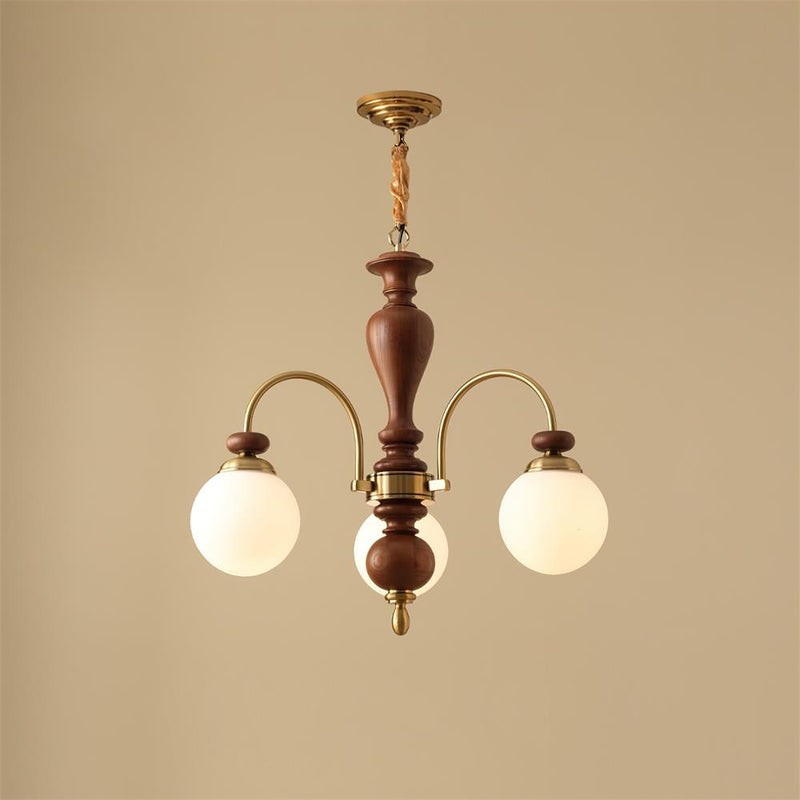 Black Walnut Chandelier View 13 | Maglen Black Walnut Chandelier | The Black Walnut Gallery | JINSHE | JINSHE