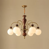 Black Walnut Chandelier View 14 | Maglen Black Walnut Chandelier | The Black Walnut Gallery | JINSHE | JINSHE