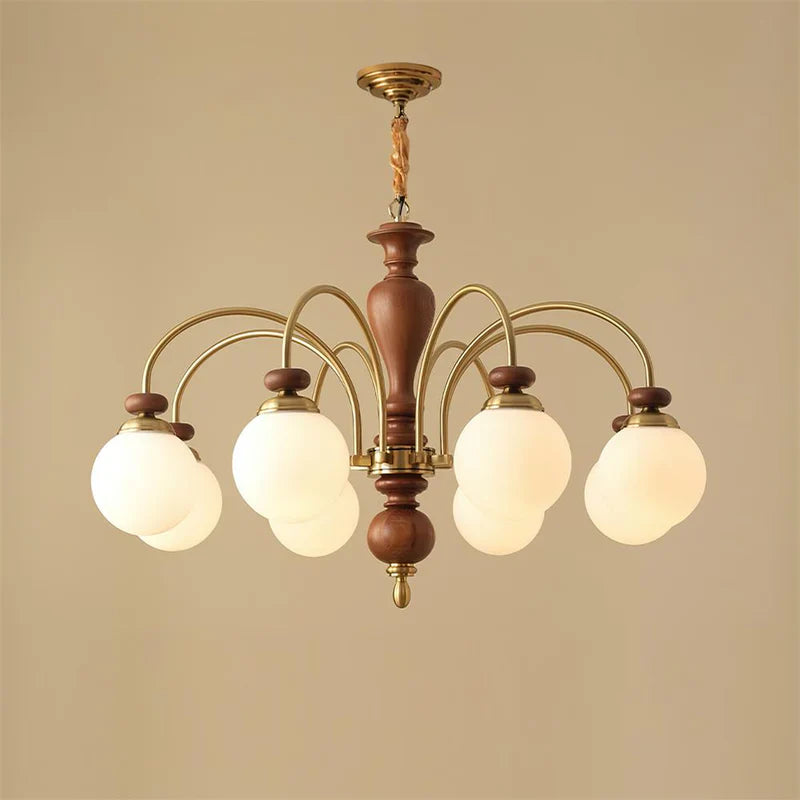Black Walnut Chandelier View 15 | Maglen Black Walnut Chandelier | The Black Walnut Gallery | JINSHE | JINSHE