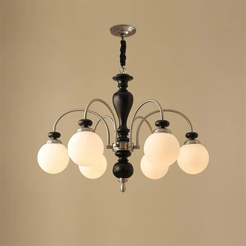 Black Walnut Chandelier View 17 | Maglen Black Walnut Chandelier | The Black Walnut Gallery | JINSHE | JINSHE