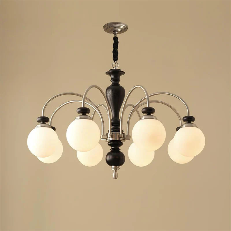 Black Walnut Chandelier View 18 | Maglen Black Walnut Chandelier | The Black Walnut Gallery | JINSHE | JINSHE