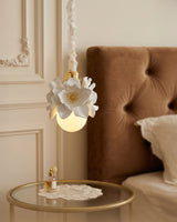 Magnelle Curated Iron & Glass Pendant Light installed in residential dining space