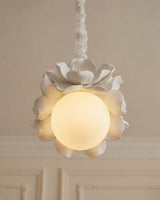 Magnelle Curated Iron & Glass Pendant Light – macro detail view
