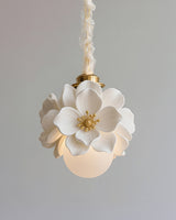 Magnelle Curated Iron & Glass Pendant Light – structural canopy joint detail